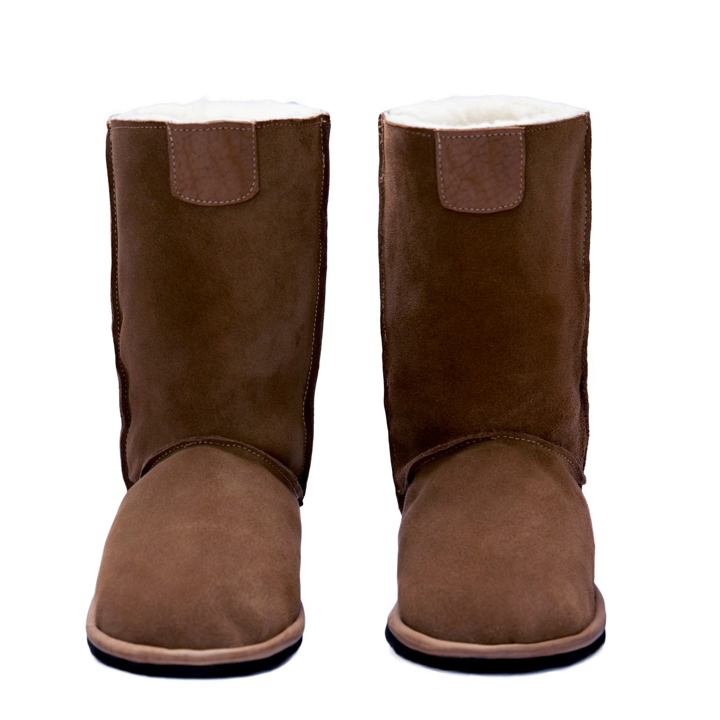 MADE TO ORDER | Hugg Boots | Mid-Calf | Chestnut | Sheepskin & Suede Boots