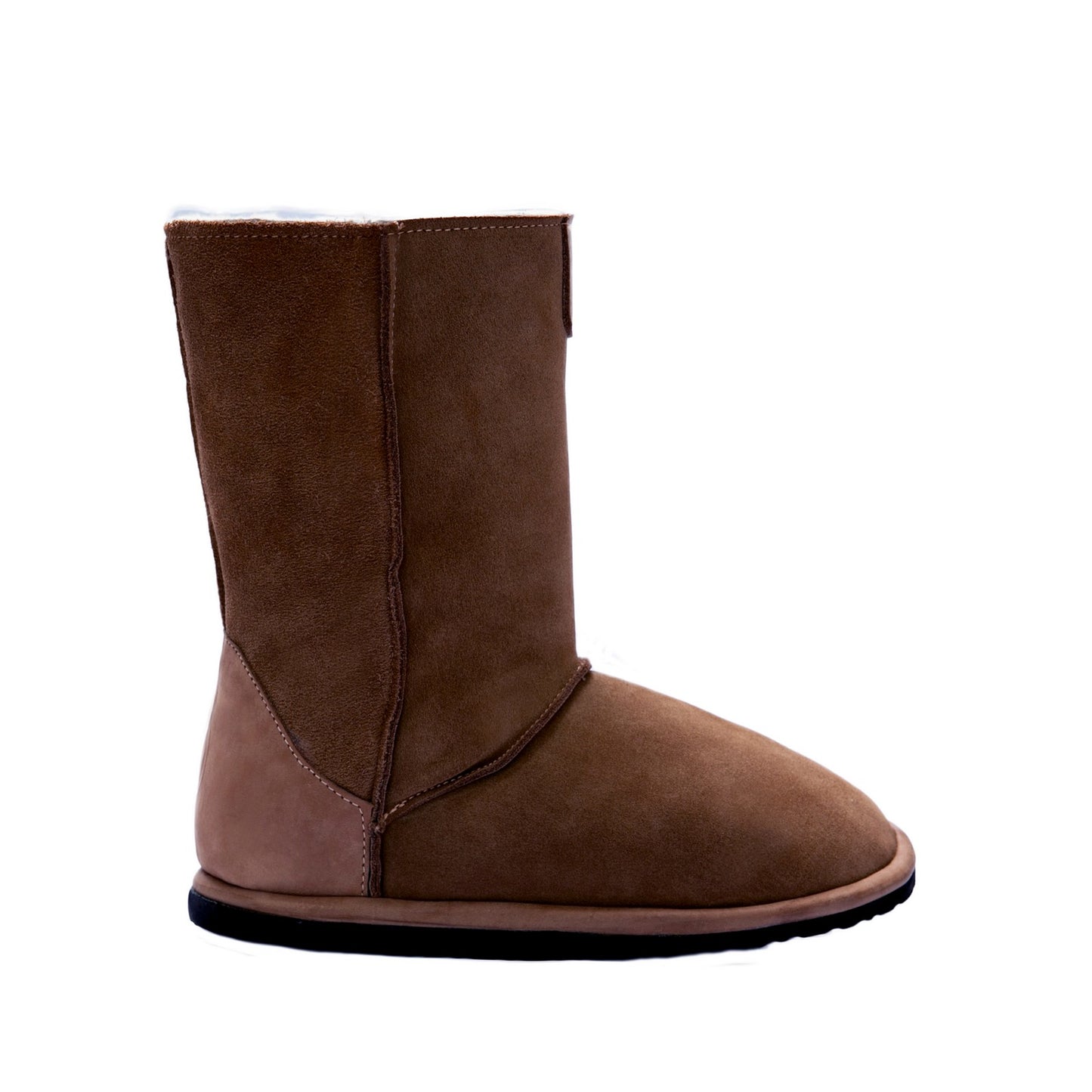 MADE TO ORDER | Hugg Boots | Mid-Calf | Chestnut | Sheepskin & Suede Boots