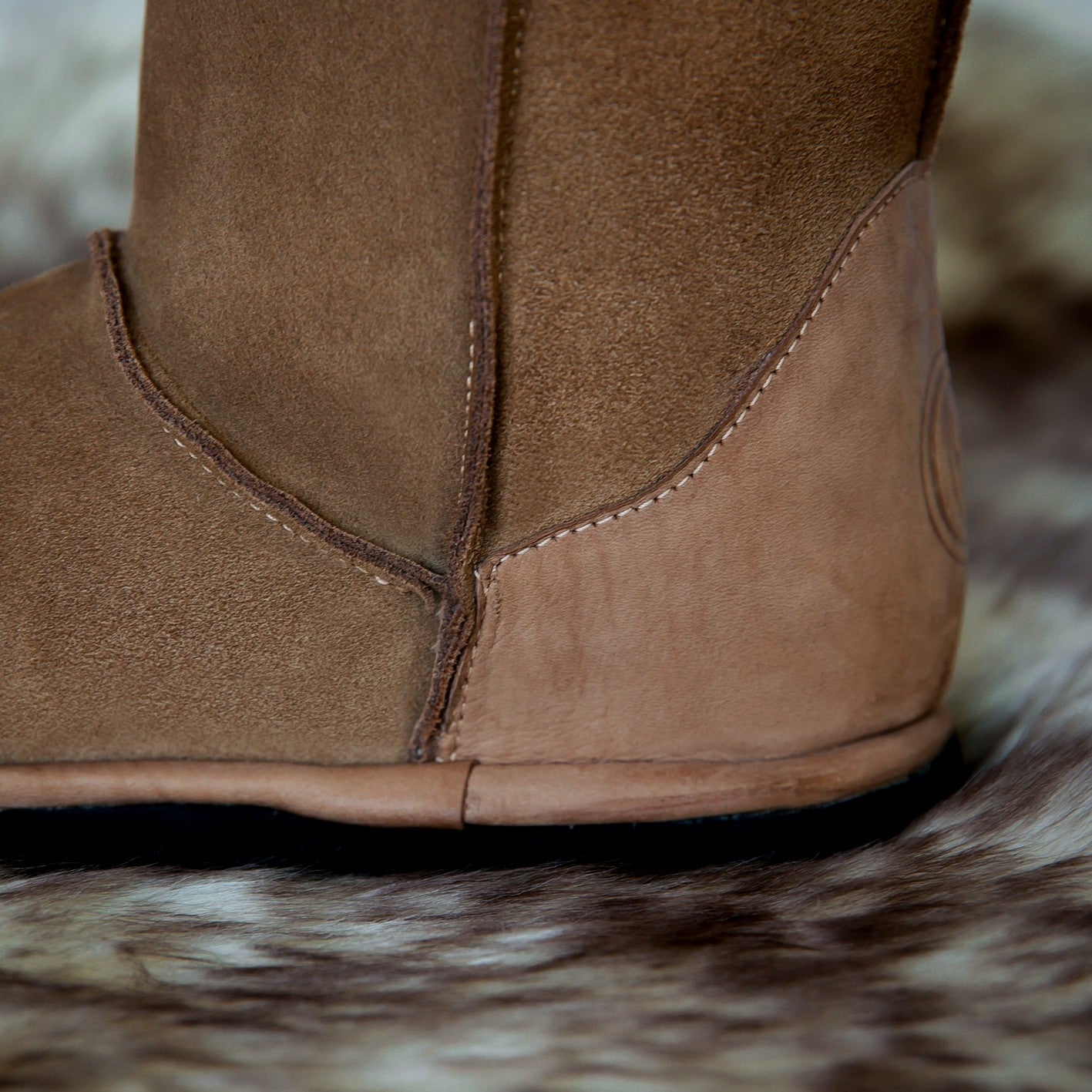 MADE TO ORDER | Hugg Boots | Mid-Calf | Chestnut | Sheepskin & Suede Boots