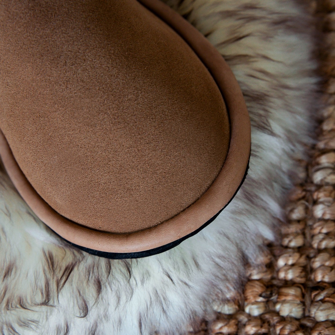 MADE TO ORDER | Hugg Boots | Mid-Calf | Chestnut | Sheepskin & Suede Boots