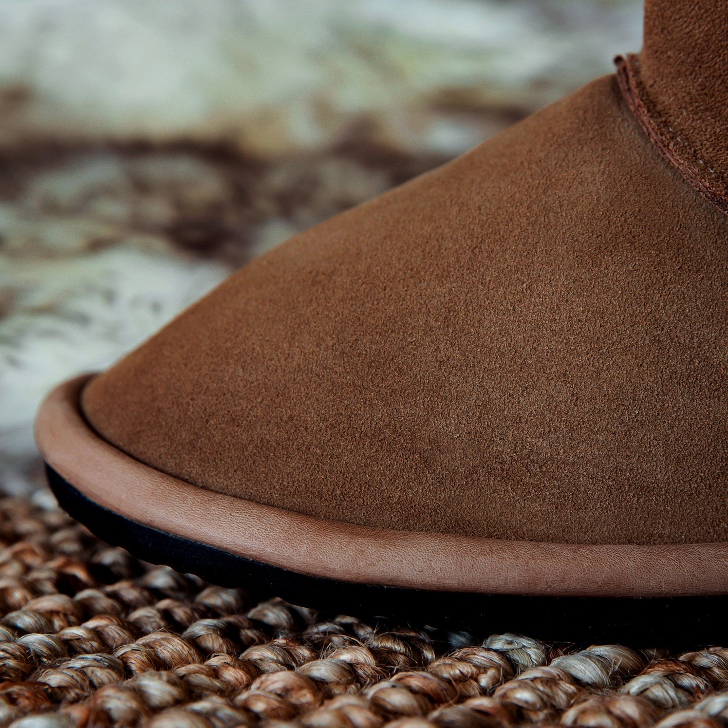 MADE TO ORDER | Hugg Boots | Mid-Calf | Chestnut | Sheepskin & Suede Boots