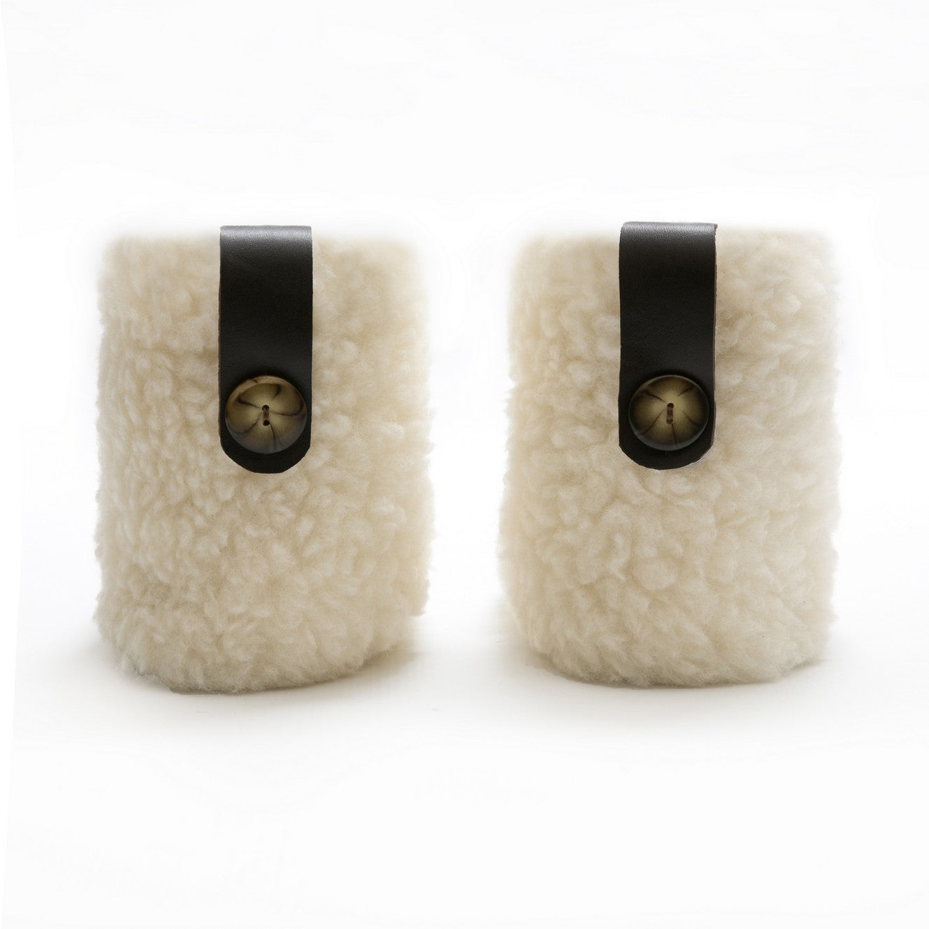 High Igloo Strap Slippers | Cream | Wool Lining