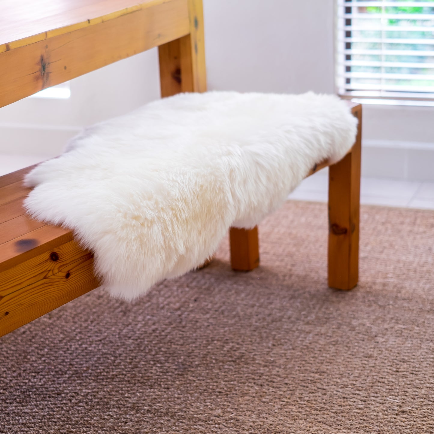 Sheepskin | Long Wool | Creamy White