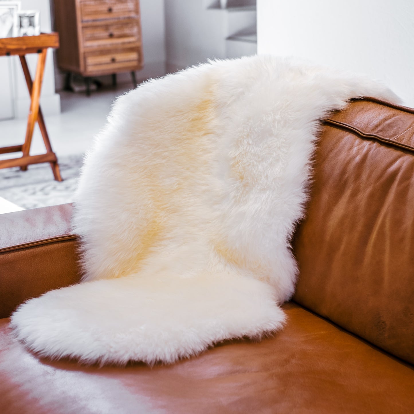 Sheepskin | Long Wool | Creamy White