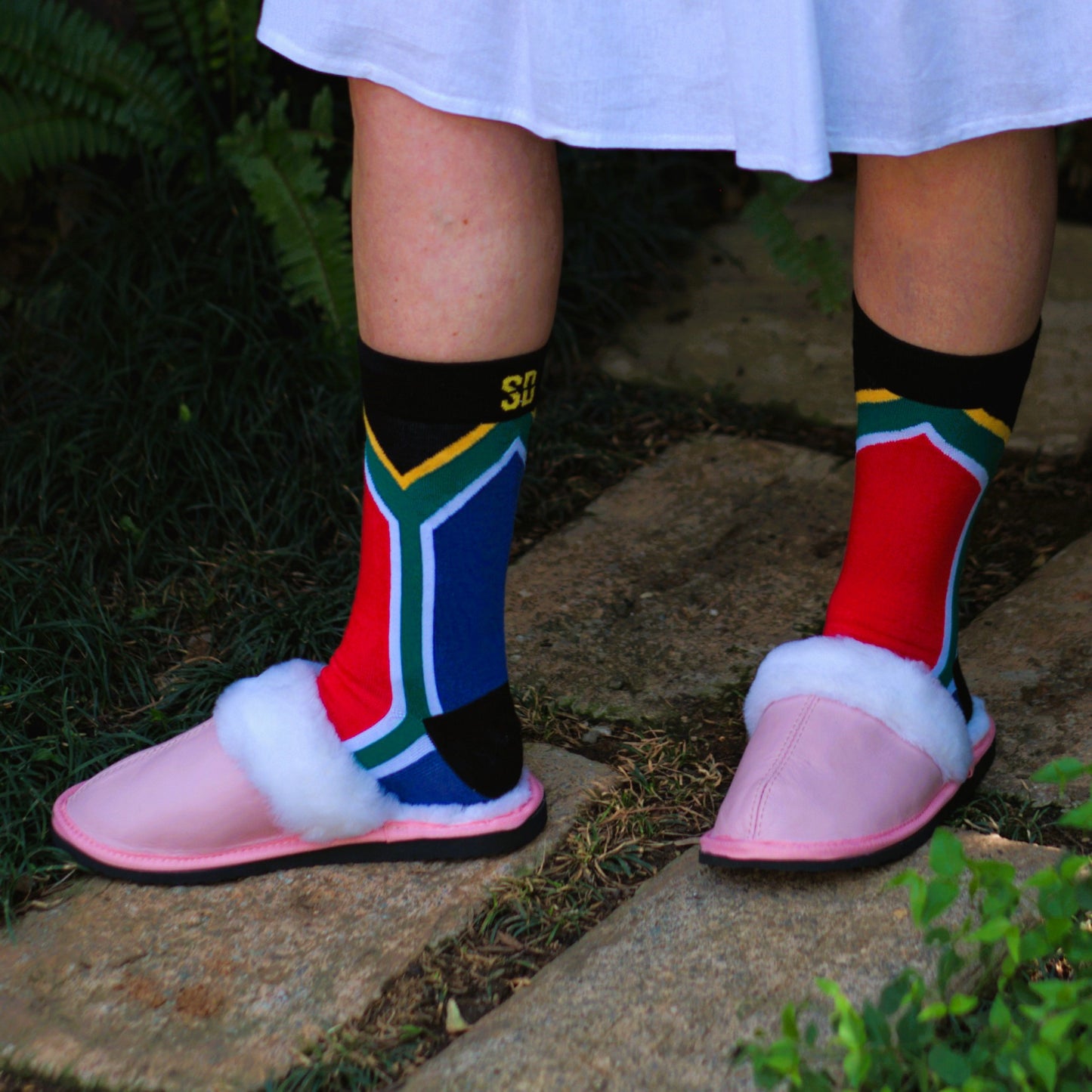 Mule | Rosy Pink | Leather | Wool Collar
