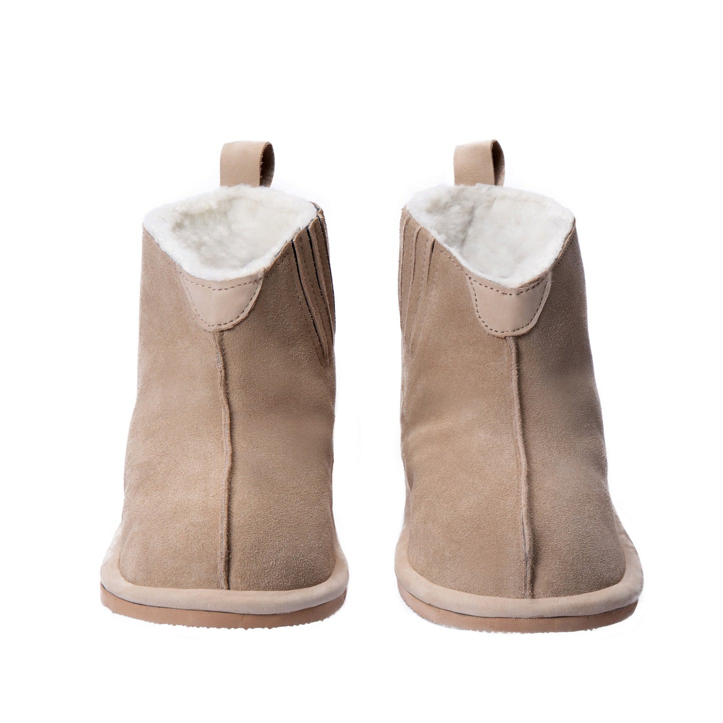 Shushu Ankle Boots | Stone | Unisex Sheepskin & Suede Boots