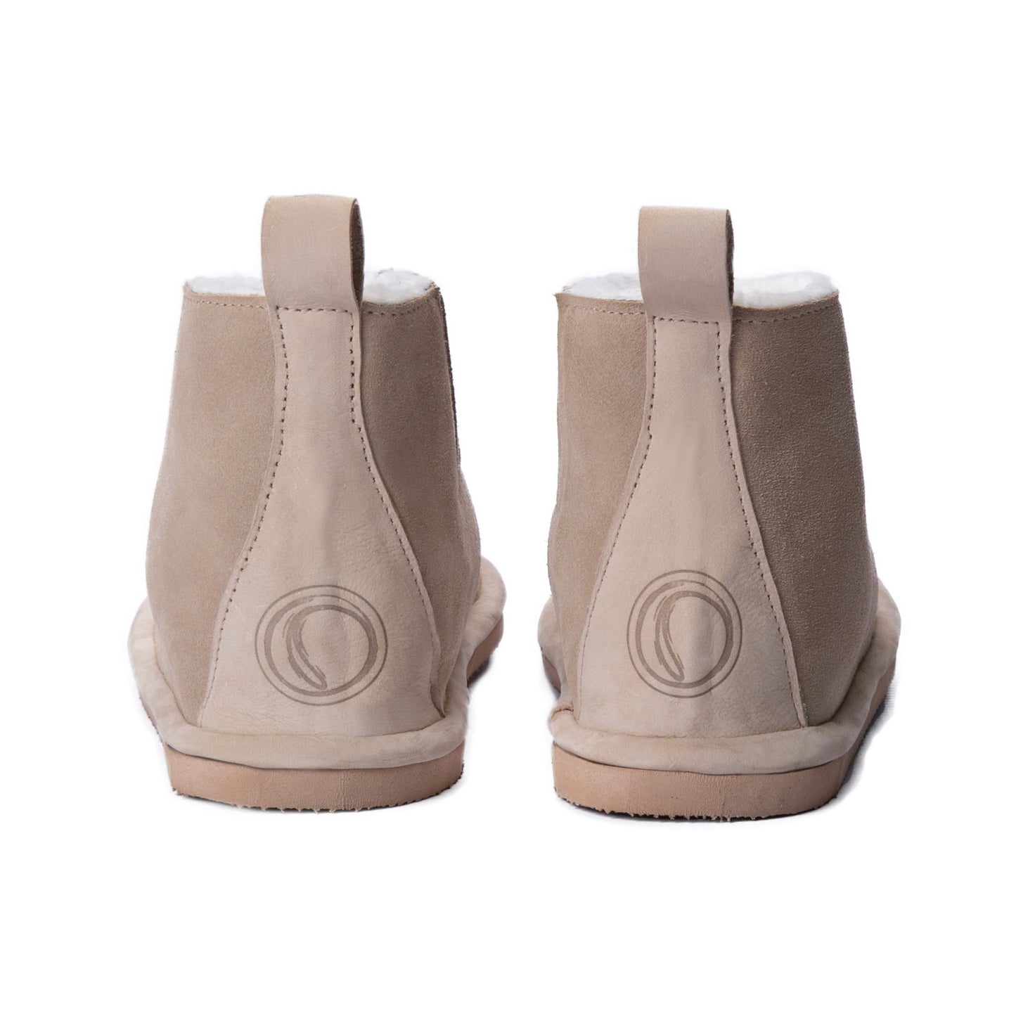 Shushu Ankle Boots | Stone | Unisex Sheepskin & Suede Boots