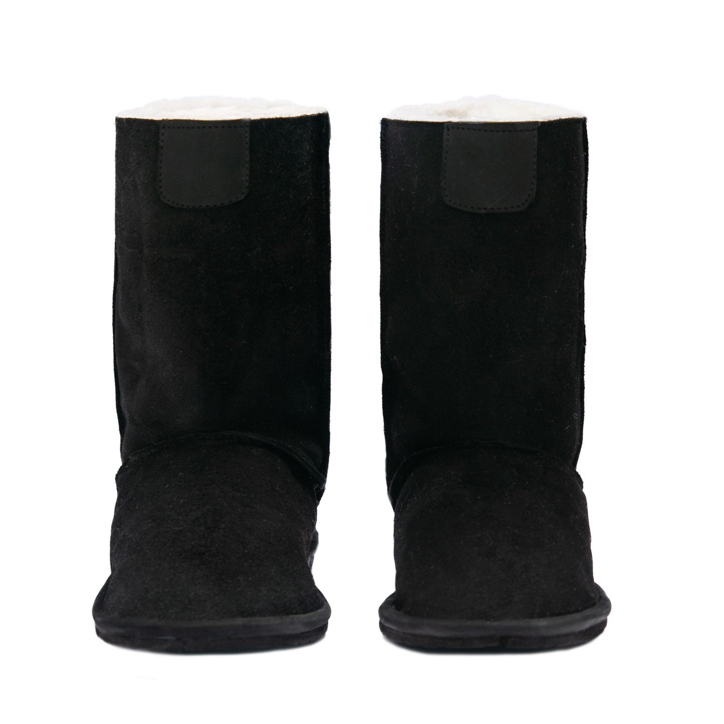 MADE TO ORDER | Hugg Boots | Mid-Calf | Black | Sheepskin & Suede Boots