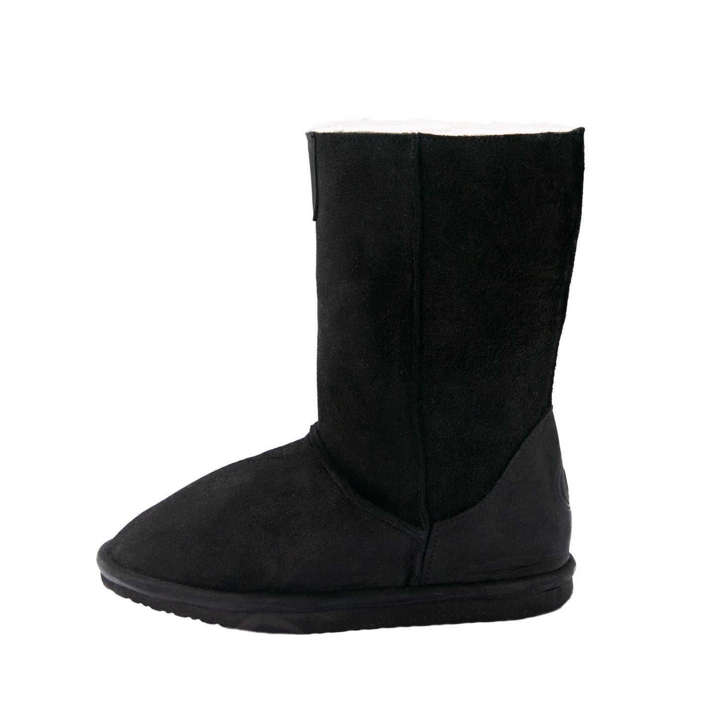 MADE TO ORDER | Hugg Boots | Mid-Calf | Black | Sheepskin & Suede Boots