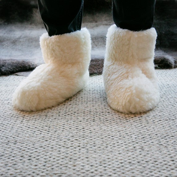 High Igloo Classic Slippers | Cream | Wool Lining | MADE TO ORDER