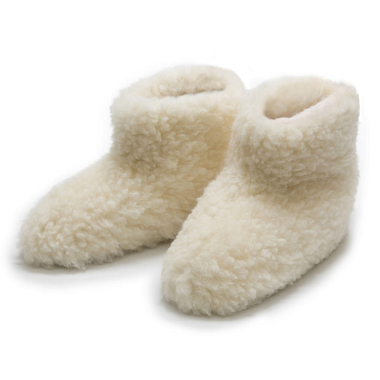 MADE TO ORDER | High Igloo Classic Slippers | Cream | Wool Lining