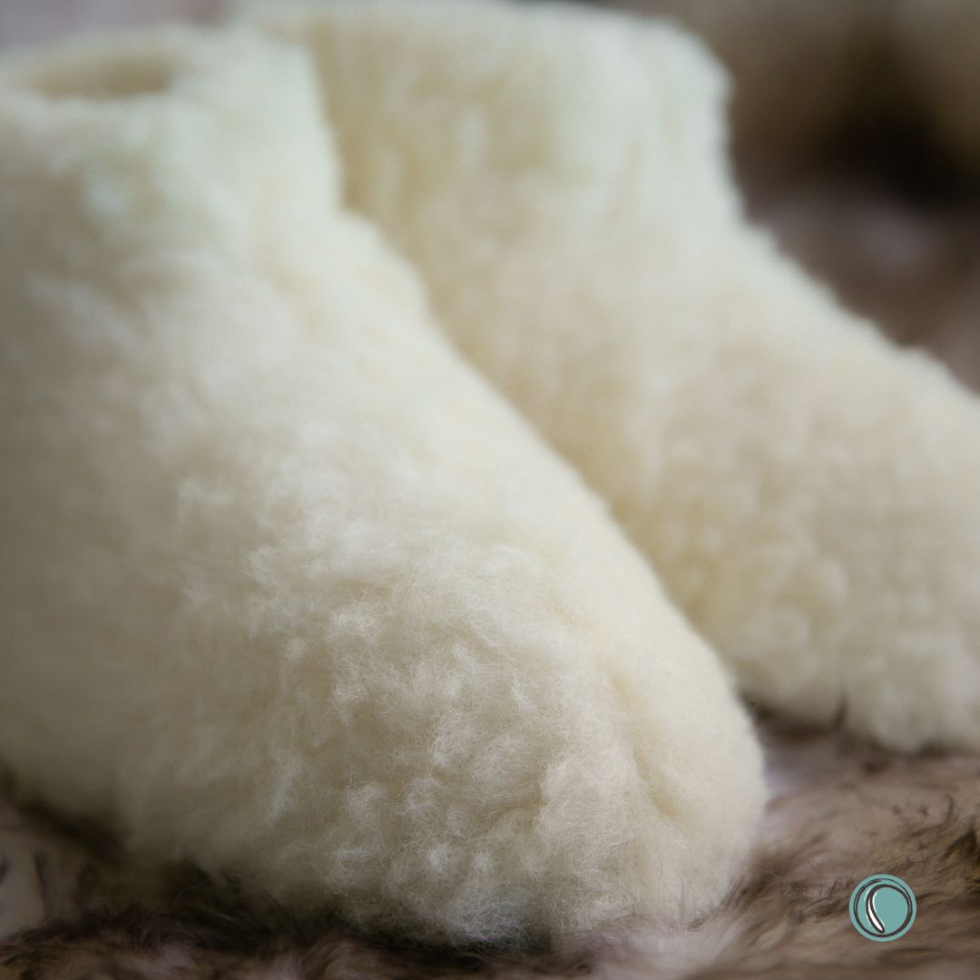 Low Igloo Classic Slippers | Cream | Wool Lining | MADE TO ORDER