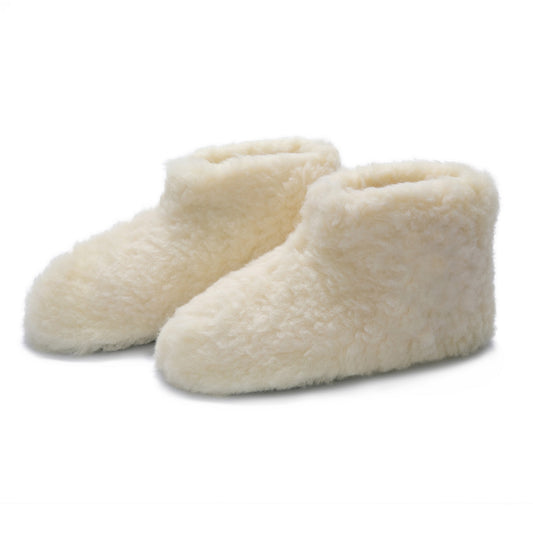 MADE TO ORDER | Low Igloo Classic Slippers | Cream | Wool Lining