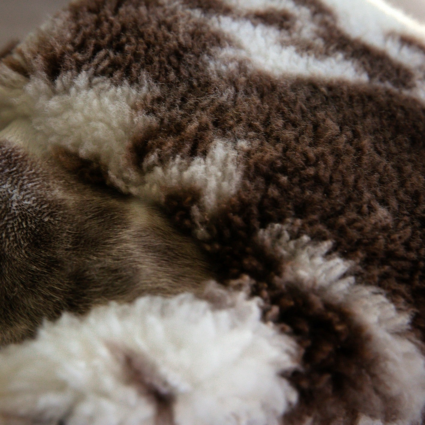 Crossbreed Sheepskin | Natural With Brown Dots