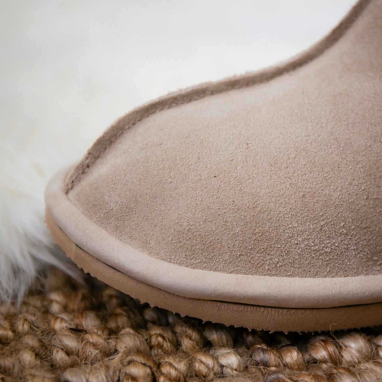 Shushu Ankle Boots | Stone | Unisex Sheepskin & Suede Boots