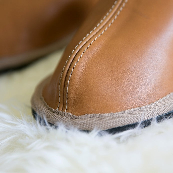 Mule | Toffee | Leather | Binding Collar