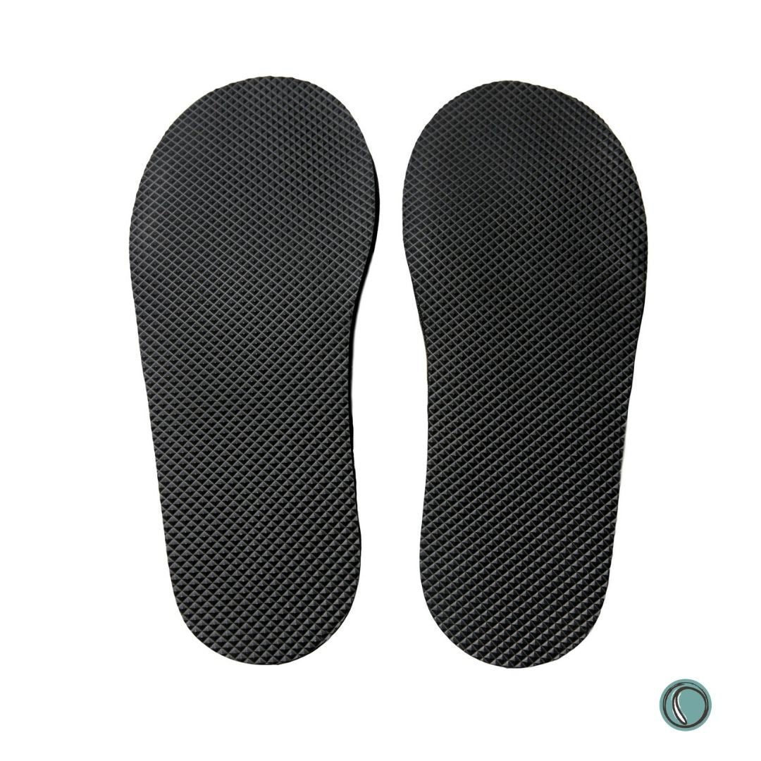 Mule Binding Collar Slippers | Slip-On | Navy Blue | Leather & Sheepskin