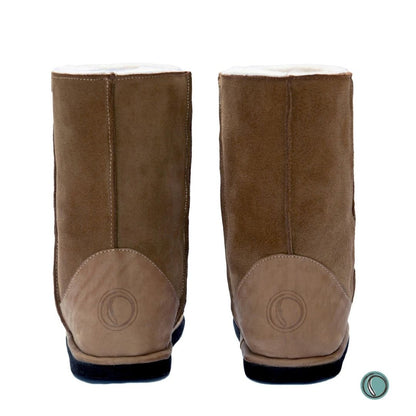 Hugg Boots | Mid-Calf | Chestnut | Sheepskin & Suede Boots | MADE TO ORDER