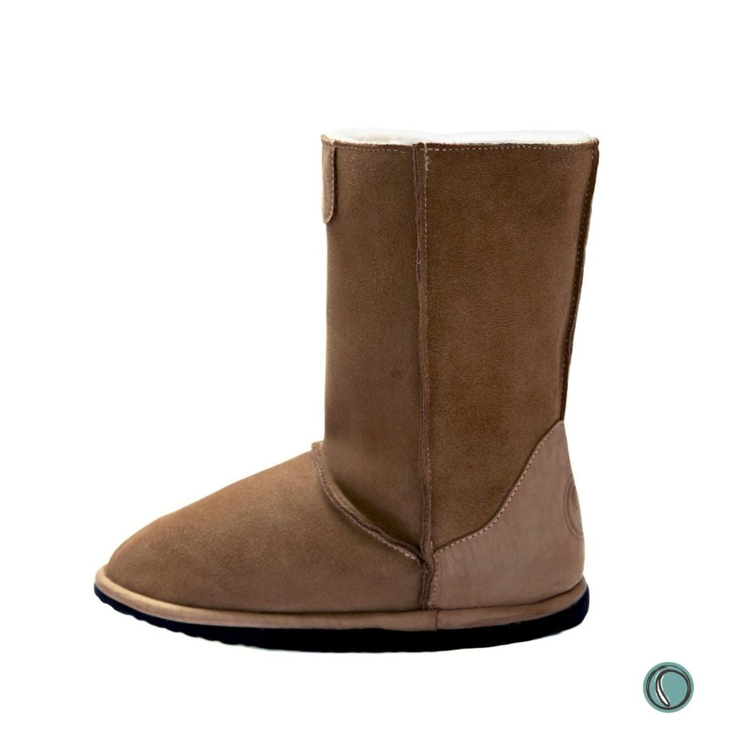 Hugg Boots | Mid-Calf | Chestnut | Sheepskin & Suede Boots | MADE TO ORDER