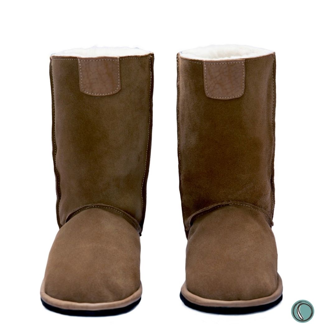 Hugg Boots | Mid-Calf | Chestnut | Sheepskin & Suede Boots | MADE TO ORDER