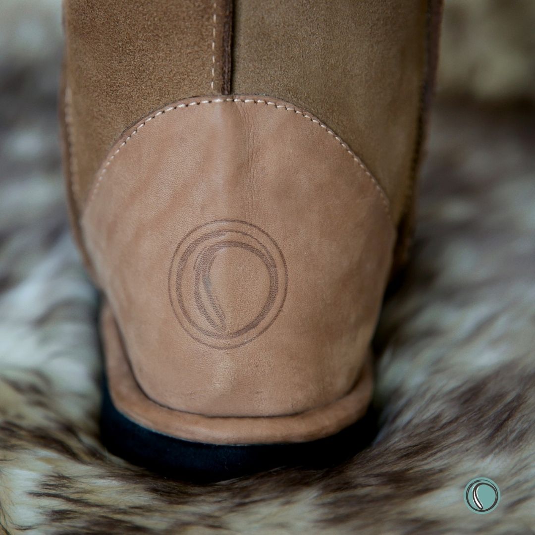 hug Hugg Boots | Mid-Calf | Stone Beige | Unisex | Sheepskin & Suede