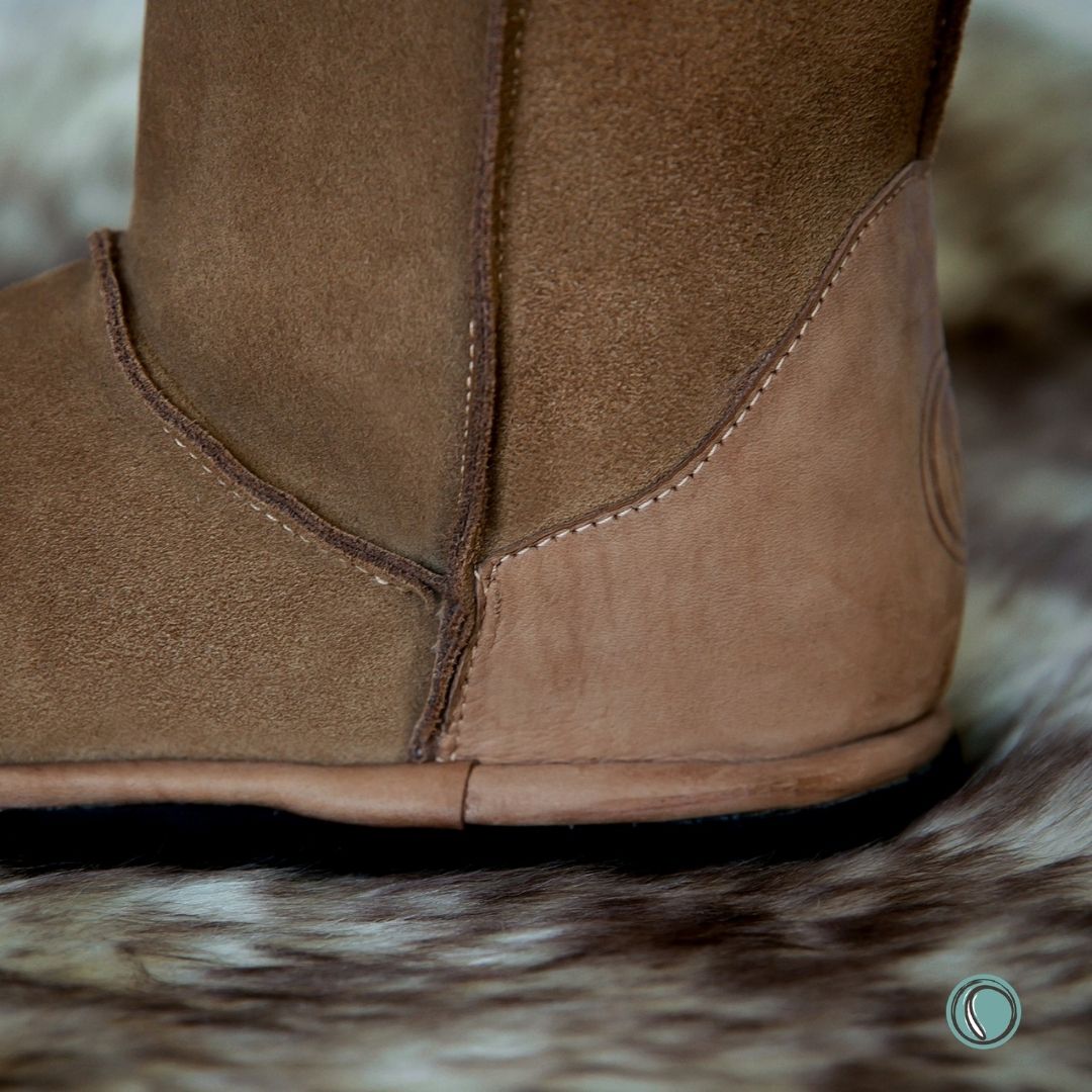 Hugg Boots | Mid-Calf | Chestnut | Sheepskin & Suede Boots | MADE TO ORDER