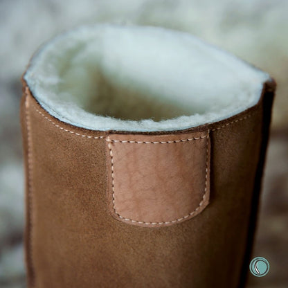 Hugg Boots | Mid-Calf | Chestnut | Sheepskin & Suede Boots | MADE TO ORDER