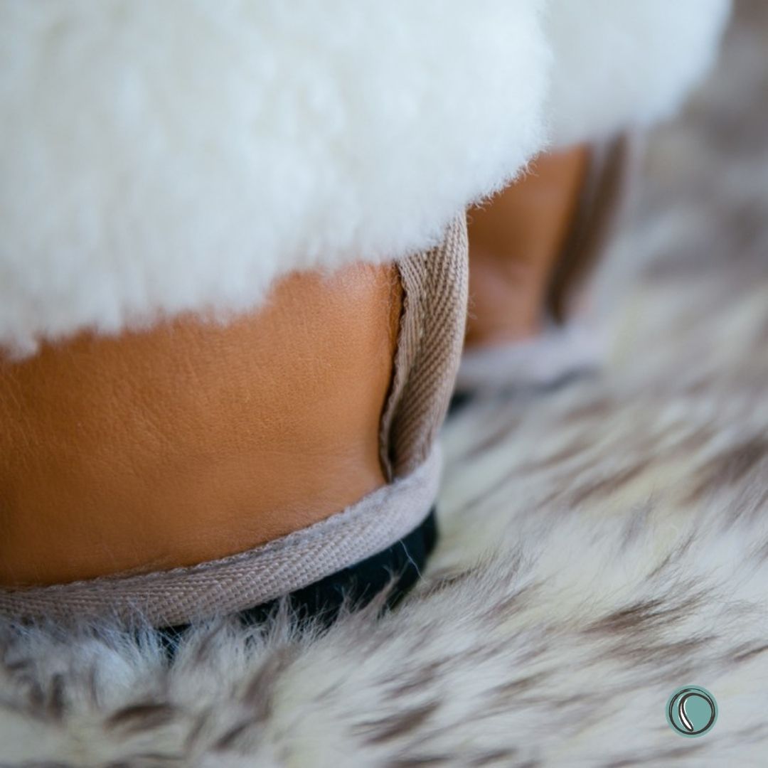 Cosy Shepherd Slippers | Toffee | Leather & Sheepskin