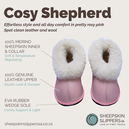 Cosy Shepherd | Rosy Pink | Leather