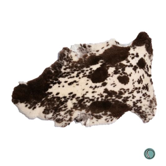 Crossbreed Sheepskin | Natural With Brown Dots
