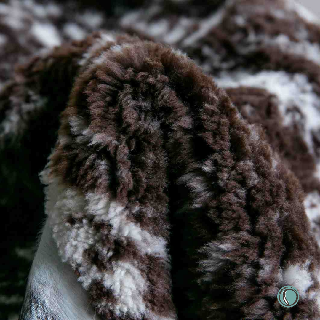 Crossbreed Sheepskin | Natural & Brown Speckles