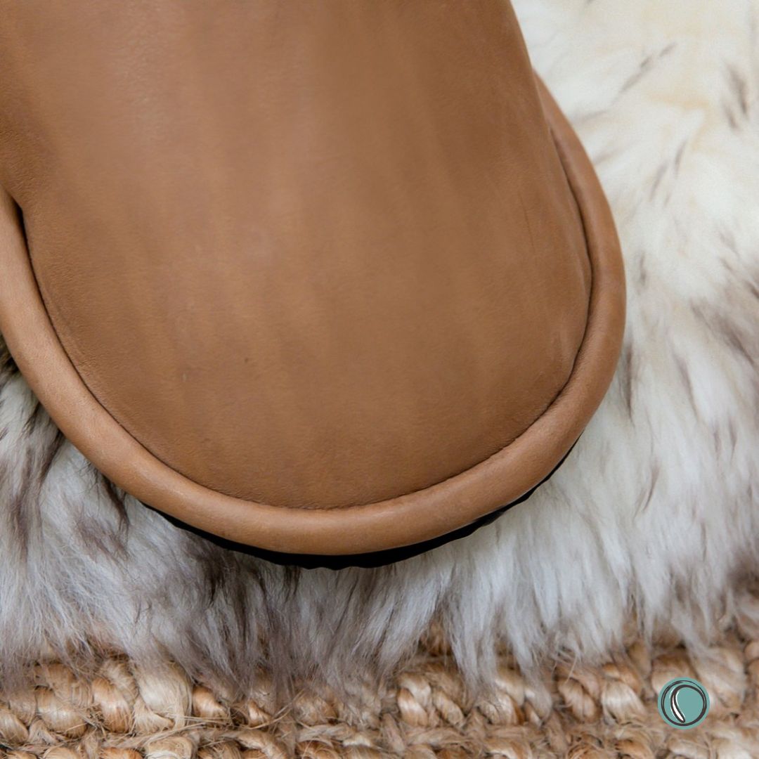 Hugg Boots | Mid-Calf | Chestnut | Sheepskin & Leather Boots | MADE TO ORDER