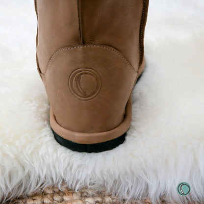 Hugg Boots | Mid-Calf | Chestnut | Sheepskin & Leather Boots | MADE TO ORDER
