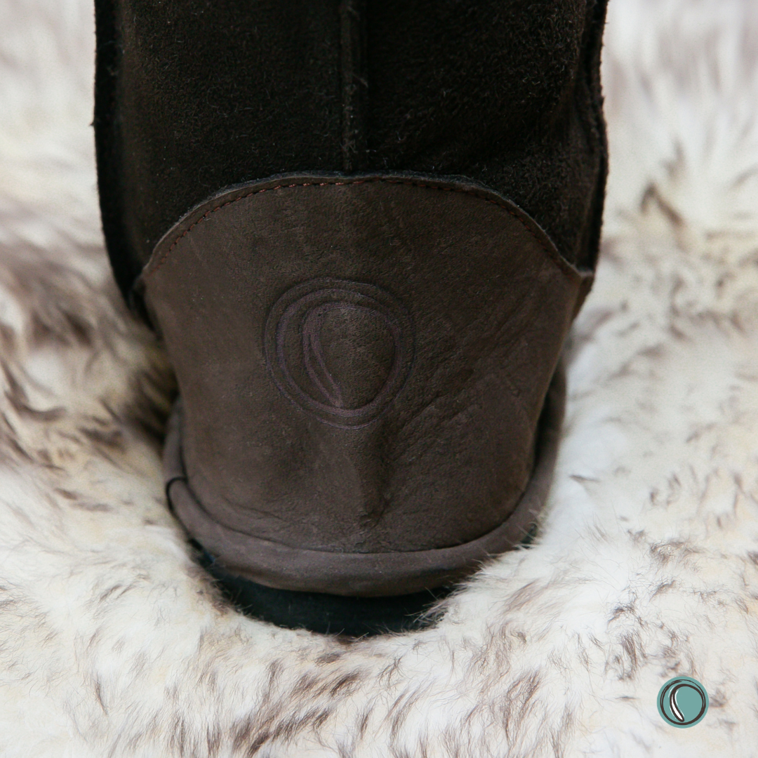 Hugg Boots | Mid-Calf | Chocolate | Sheepskin & Suede Boots | MADE TO ORDER