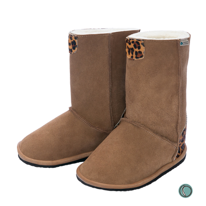 Hugg Boots | Mid-Calf | Chestnut & Jaguar | Sheepskin & Suede Boots | MADE TO ORDER