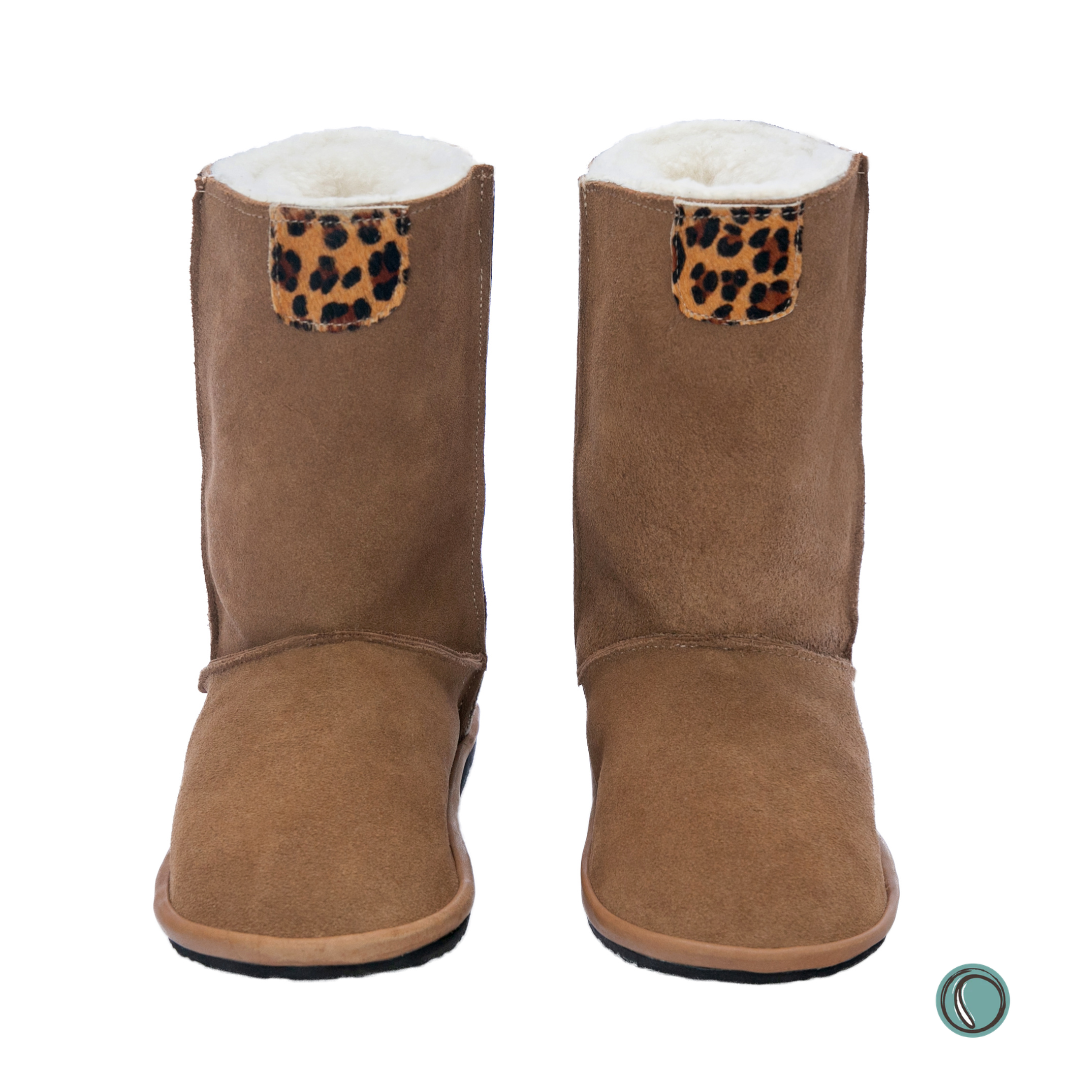 Hugg Boots | Mid-Calf | Chestnut & Jaguar | Sheepskin & Suede Boots | MADE TO ORDER
