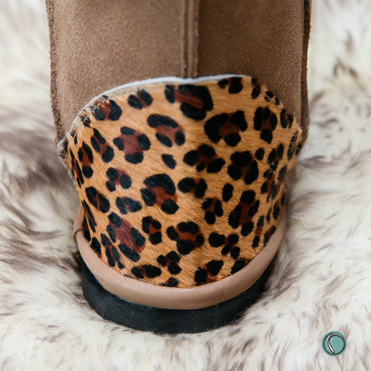 Hugg Boots | Mid-Calf | Chestnut & Jaguar | Sheepskin & Suede Boots | MADE TO ORDER