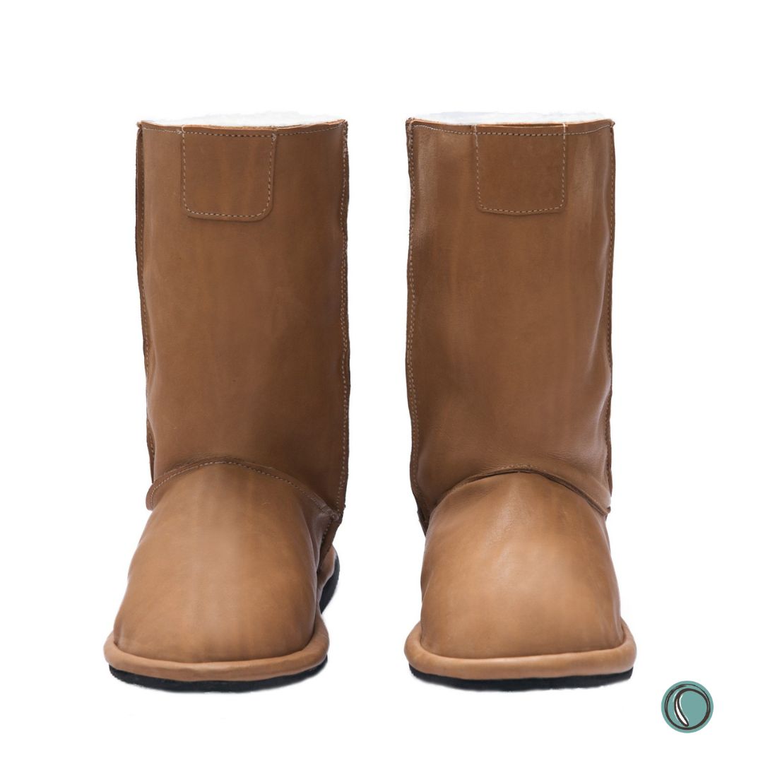 Hugg Boots | Mid-Calf | Chestnut | Sheepskin & Leather Boots | MADE TO ORDER
