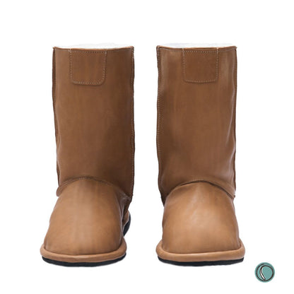 Hugg Boots | Mid-Calf | Chestnut | Sheepskin & Leather Boots | MADE TO ORDER