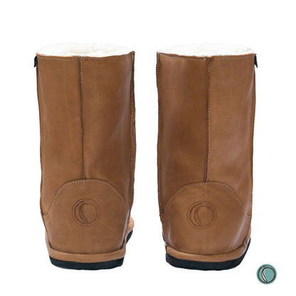 Hugg Boots | Mid-Calf | Chestnut | Sheepskin & Leather Boots | MADE TO ORDER