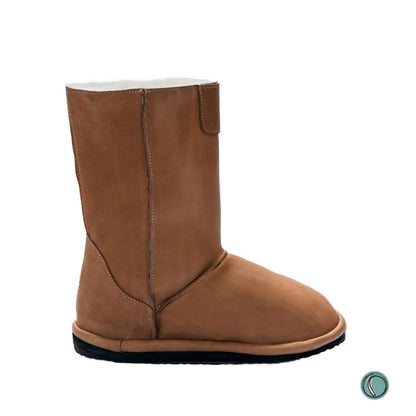 Hugg Boots | Mid-Calf | Chestnut | Sheepskin & Leather Boots | MADE TO ORDER