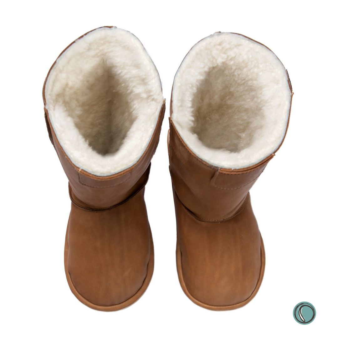 Hugg Boots | Mid-Calf | Chestnut | Sheepskin & Leather Boots | MADE TO ORDER
