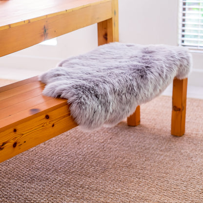 Long Wool Sheepskin | Light Grey