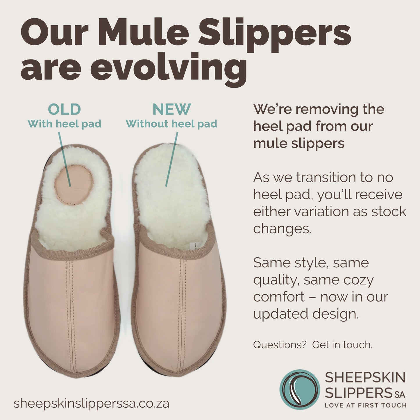 Mule Binding Collar Slippers | Slip-On | Ballet Pink | Leather & Sheepskin