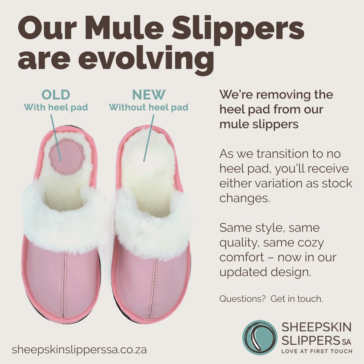 Mule Wool Collar Slippers | Slip-On | Rosy Pink | Leather & Sheepskin