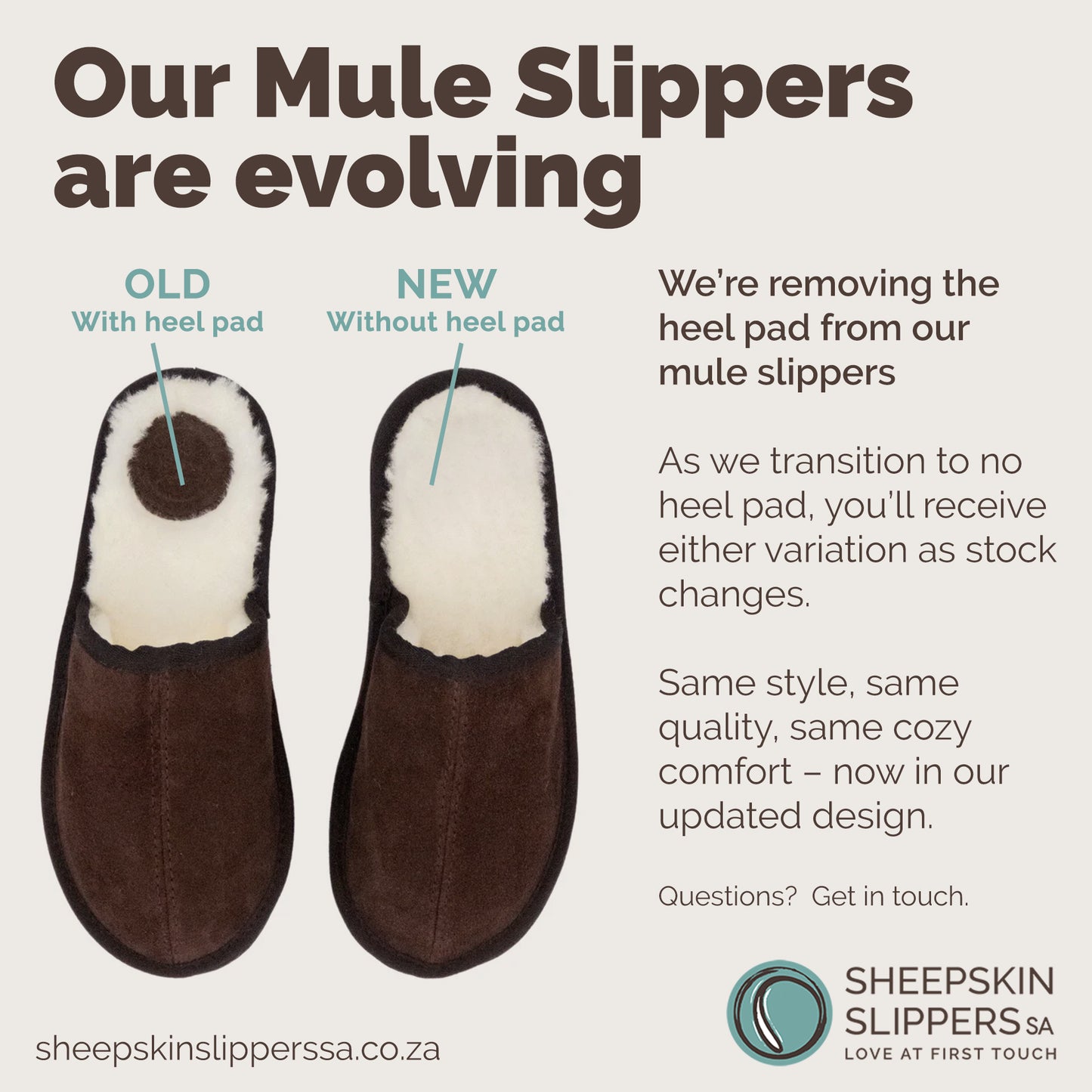 Mule Binding Collar Slippers | Slip-On | Chocolate | Suede & Sheepskin