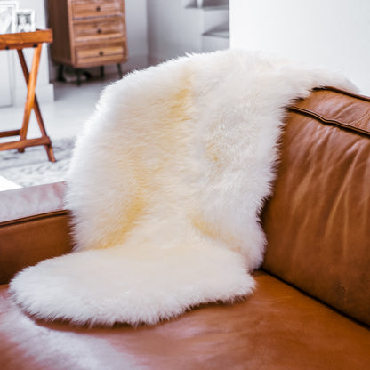 Sheepskin | Long Wool | Creamy White
