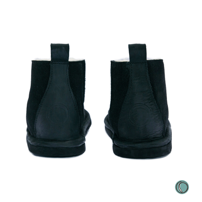 Shushu Ankle Boots | Black | Sheepskin & Suede