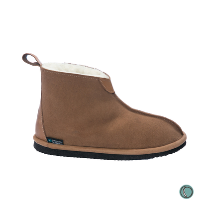Shushu Ankle Boots | Chestnut | Sheepskin & Suede | MADE TO ORDER