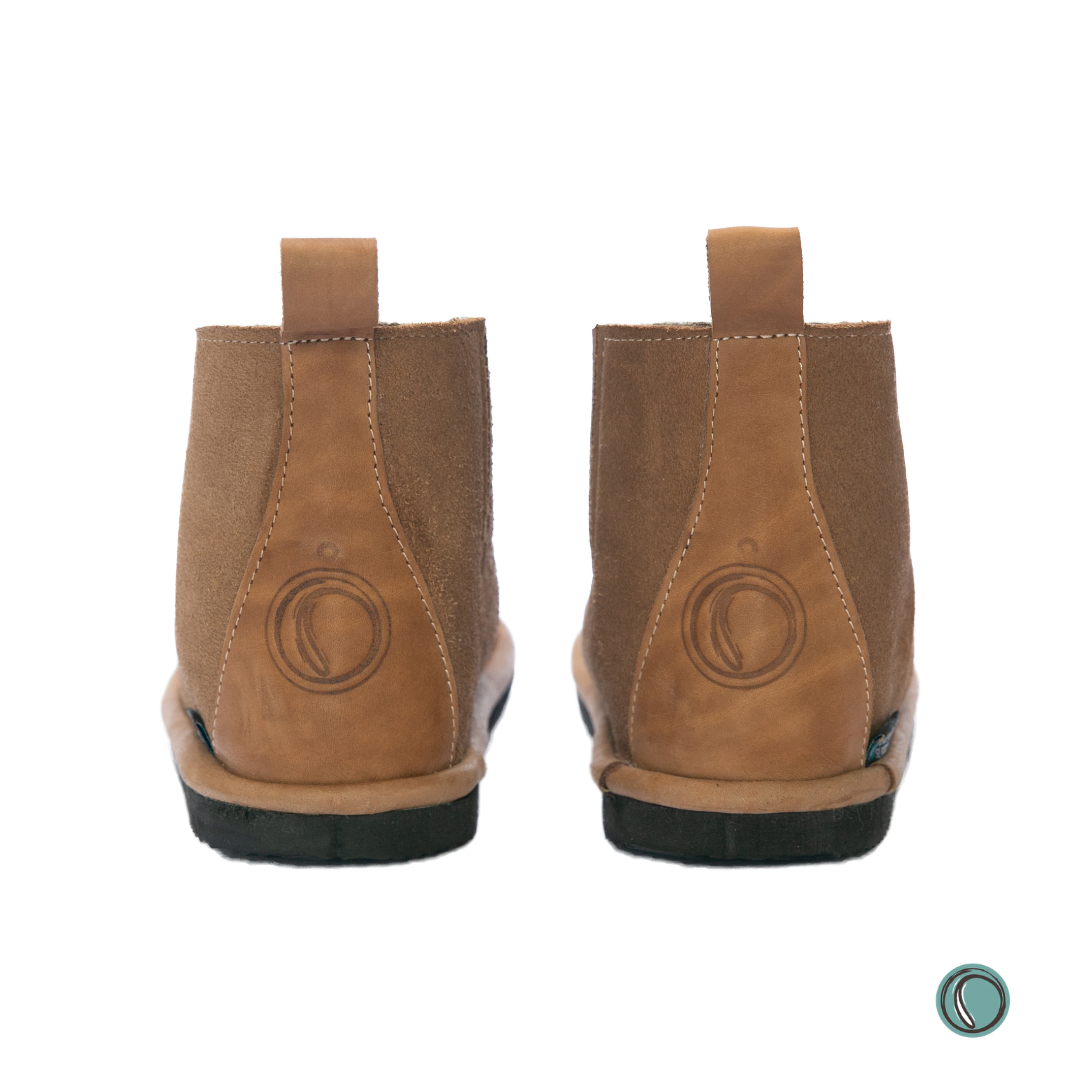 Shushu Ankle Boots | Chestnut | Sheepskin & Suede | MADE TO ORDER